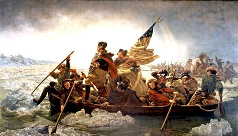 “The Washington Crossing the Delaware” - A Majestic Portrait of Revolutionary Spirit and Daring Action!